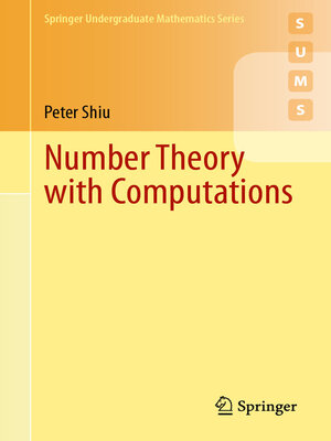 cover image of Number Theory with Computations